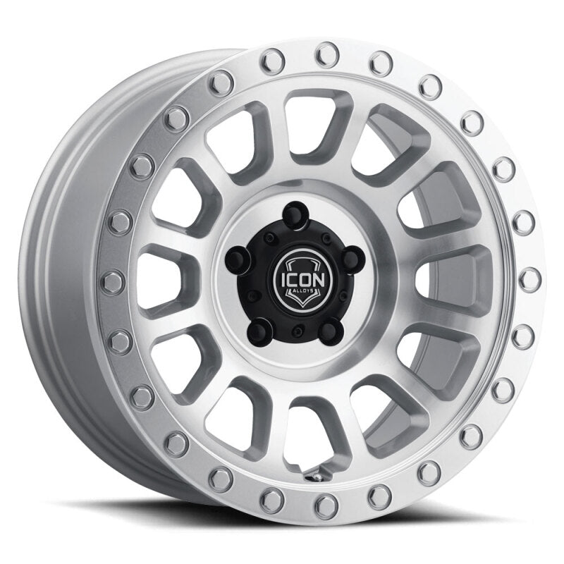 ICON 8018905560SM Hulse 18x9 5x150 25mm Offset 6in BS Silver Machined