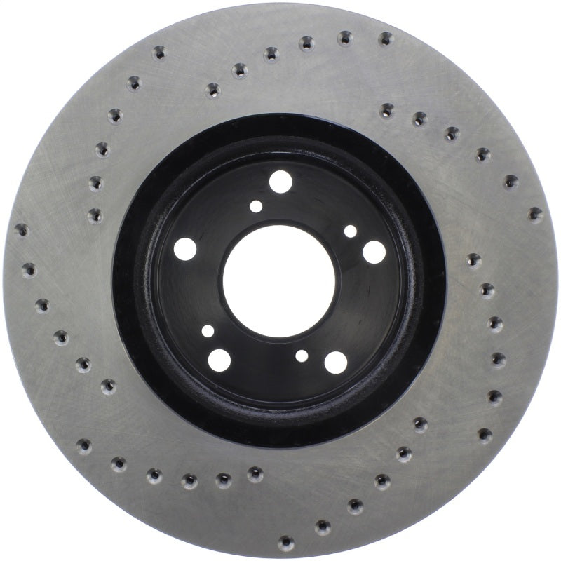 Stoptech 128.40057L 06-08 Honda Civic Si Cross Drilled Left Front Rotor