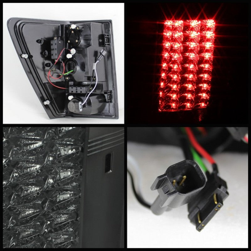 Spyder 5070227 fits Jeep 07-10 Grand Cherokee LED Tail Lights Smoke ALT-YD-JGC0