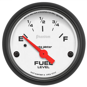 AutoMeter 5717 Autometer Phantom 2-1/16 inch Fuel Level Gauge