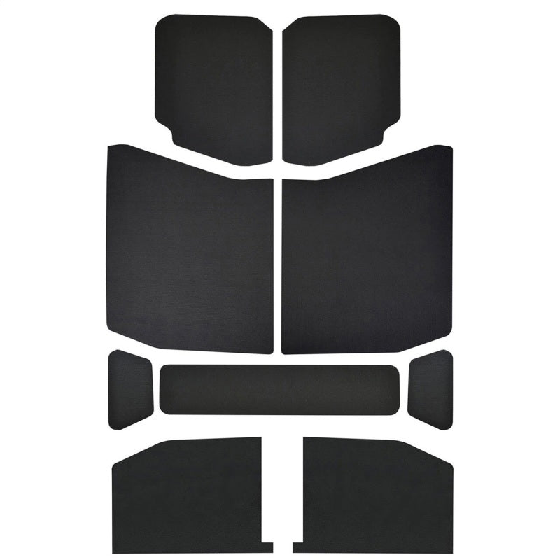 DEI  50168 fits Jeep 18-23 Wrangler JL 4-Door Boom Mat Headliner - 9 Piece - Bla