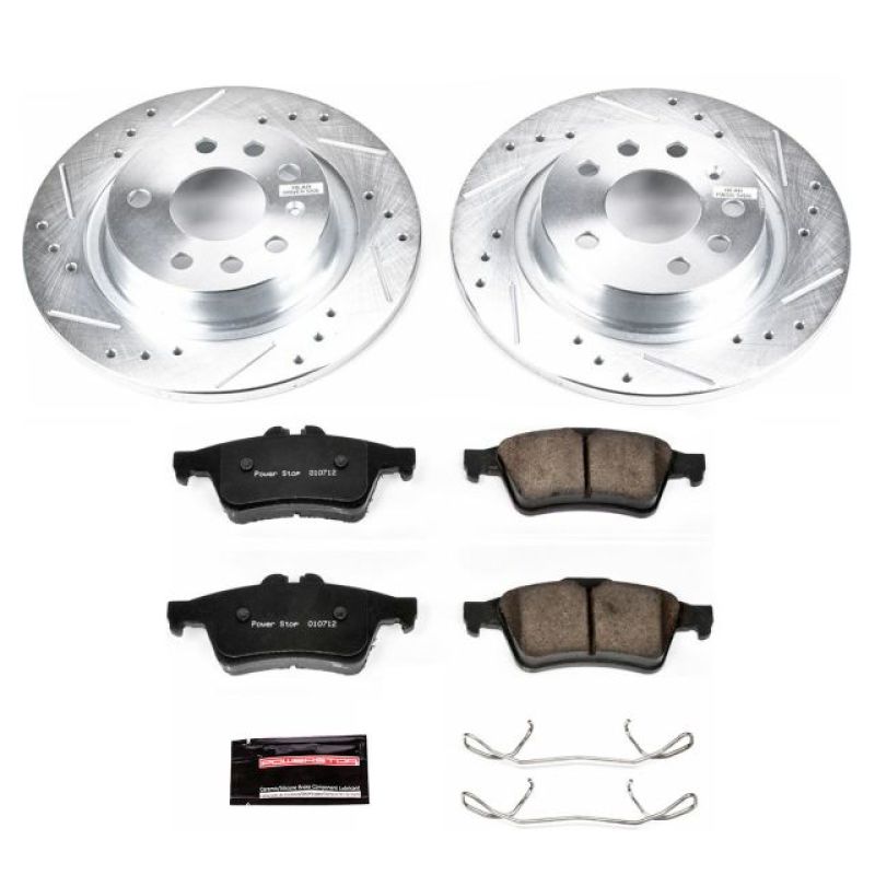 PowerStop K981 fits Saab 03-11 9-3 Rear Z23 Evolution Sport Brake Kit