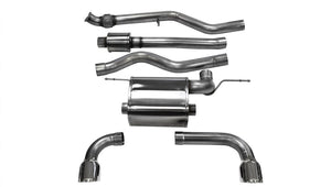 CORSA Performance 14937 Corsa 2012-17 fits BMW 335i Sedan RWD F30 3in Polished Touring Dual Rear Single 3.5in Tip Cat-BackExhaust