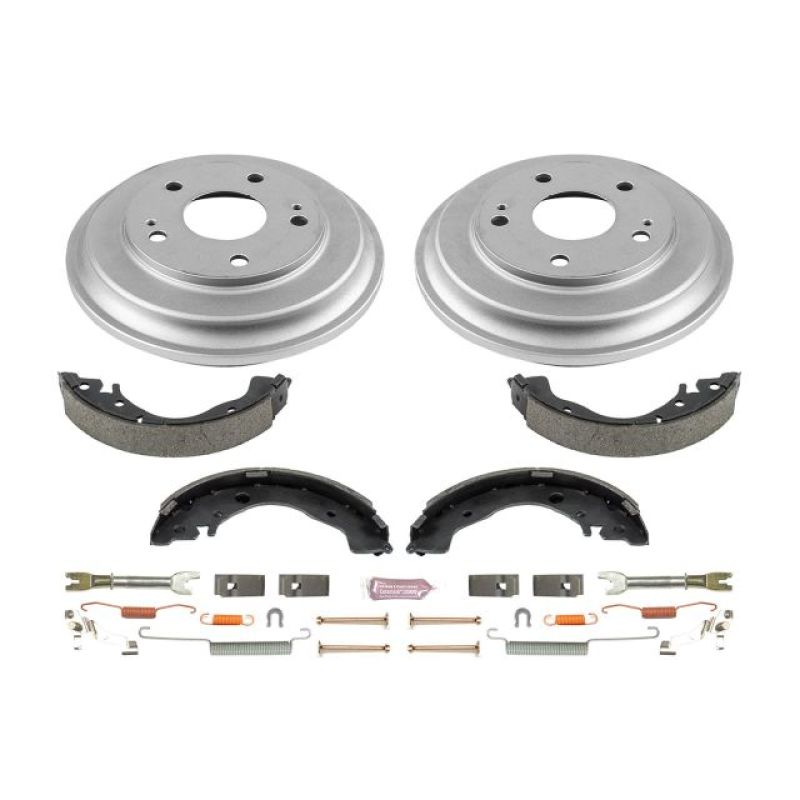 PowerStop KOE15398DK fits Honda 12-15 Civic Coupe Rear Autospecialty Drum Kit