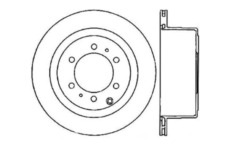 Stoptech 127.44094R Slotted & Drilled Sport Brake Rotor