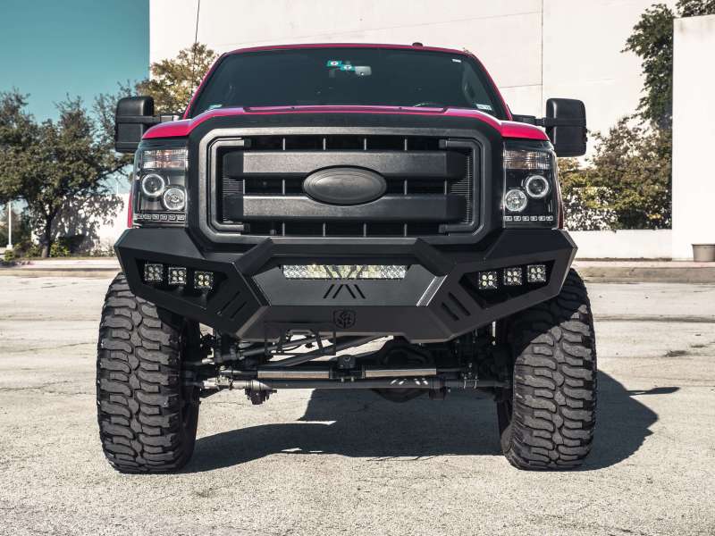 Road Armor 6112XFPRB 11-16 fits Ford F-250 SPARTAN Front Bumper Bolt-On Pre-Runner Guard - Tex Blk