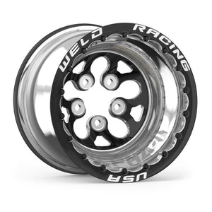 Weld 83B-512B208MB Alpha-1 15x12 / 5x4.5 BP / 5in. BS Black Wheel - Black (Po