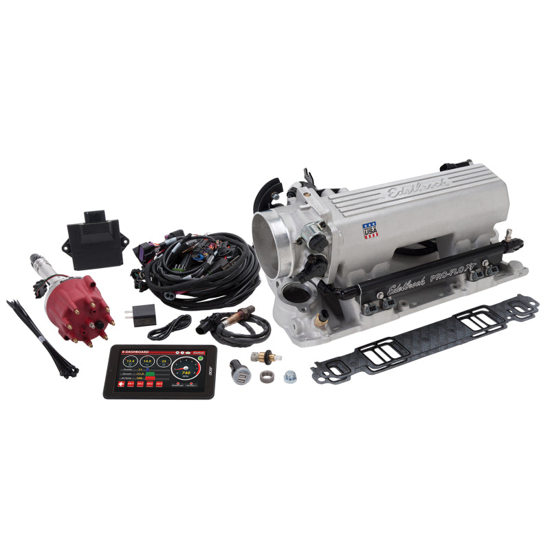 Edelbrock 35790 Pro Flo 4 XT EFI System Seq Port fits SBC 1986 & Earlier 550 Max HP 29lb/hr Satin Finish