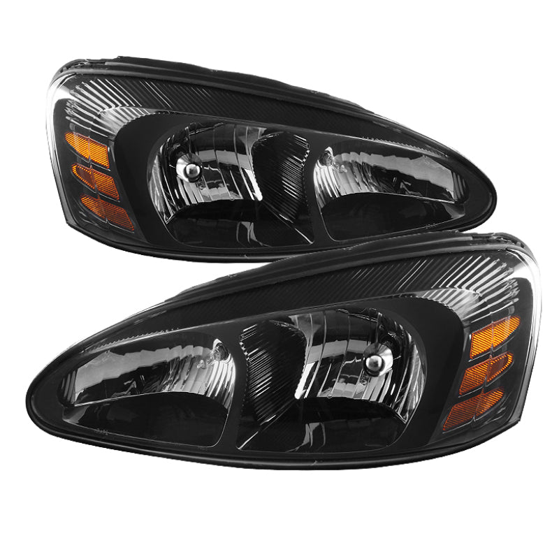 9023637 Xtune fits Pontiac 04-08 Grand Prix Crystal Headlights Black HD-JH-PGP