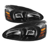9023637 Xtune fits Pontiac 04-08 Grand Prix Crystal Headlights Black HD-JH-PGP