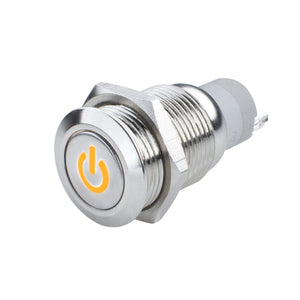 ORACLE Lighting 2050-005 Oracle Pre-Wired Power Symbol Momentary Flush Mount LED Switch - Amber