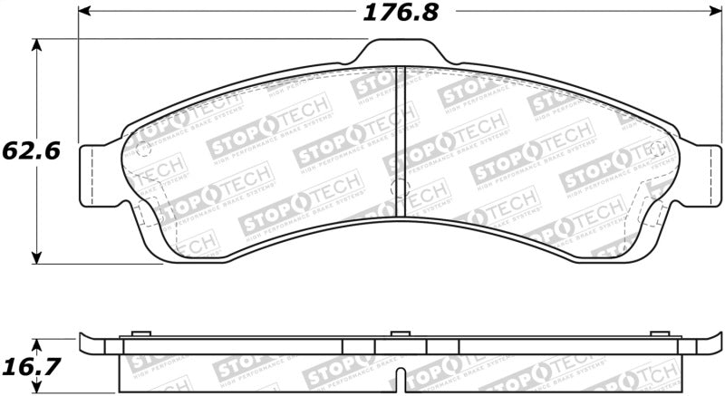 Stoptech 305.0882 Street Select Brake Pads