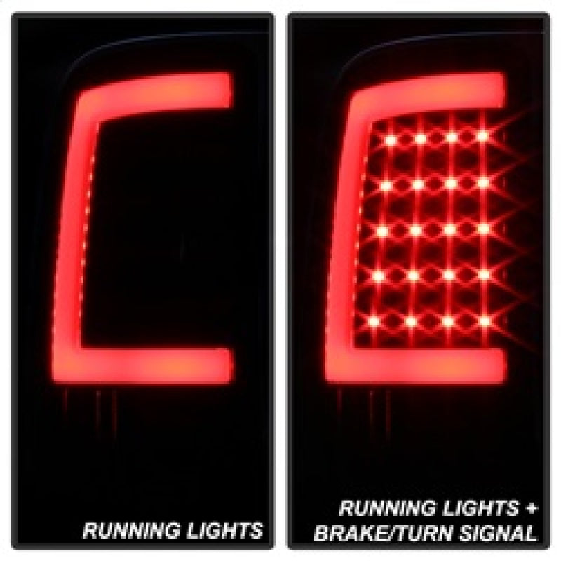 xTune 9038518 07-13 fits GMC Sierra 1500 LED Tail Lights - Black Smoke (ALT-ON-
