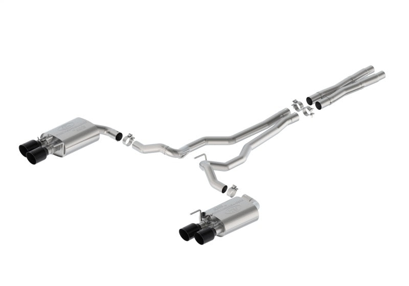 fits Ford Racing M-5200-M5EB 2024 Mustang 5.0L GT Extreme Cat-Back Exhaust - Black Tips