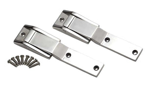 Kentrol 30478 97-04 fits Jeep Wrangler TJ Tailgate Hinge Pair - Polished Silver