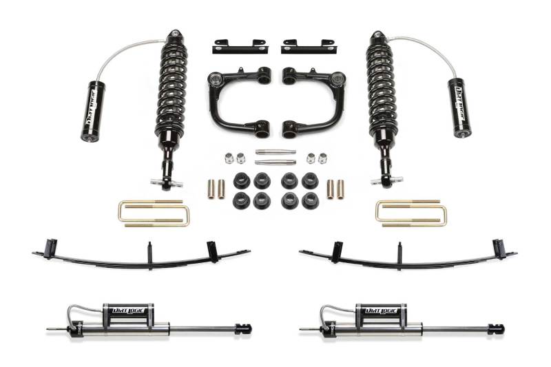 Fabtech K7063DL 20 Toy Tacoma 2WD/4WD 6 Lug 3in UCA Sys w/Dl 2.5 C/O Resi & Rr Dl Resi & Rr Leaf Pack