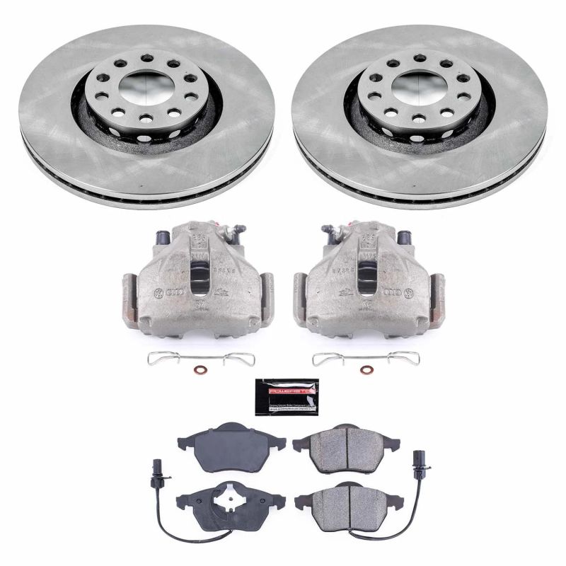 PowerStop KCOE636 fits Audi 02-05 A4 Front Autospecialty Brake Kit w/Calipers