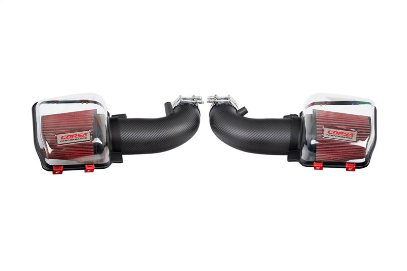 CORSA Performance 44013D Corsa 24-25 fits Ford Mustang GT 5.0L V8 Cold Air Intake with DryTech Air Filters - Glossy