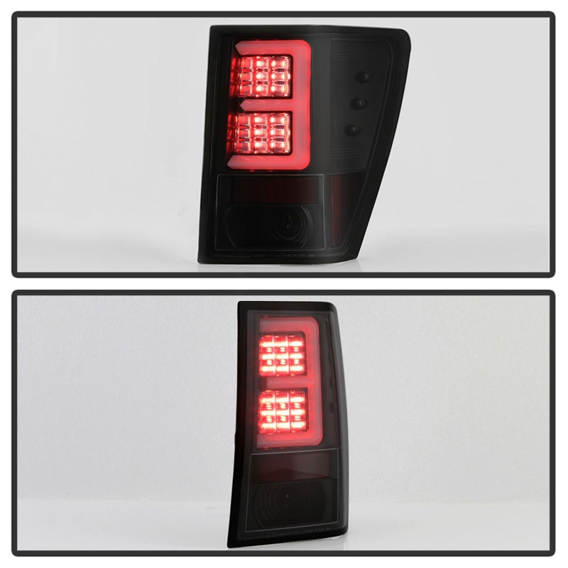 Spyder 5086662 fits Jeep 07-10 Grand Cherokee Light Bar LED Tail Lights - Black