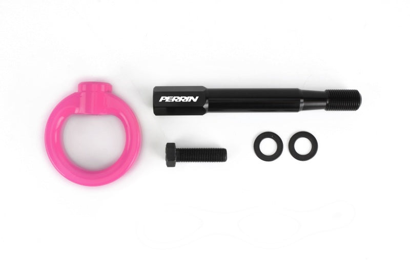 Perrin PSP-BDY-257HP 2022 fits Subaru WRX / 18-21 Crosstrek Tow Hook Kit (Rear) - Hyper Pink