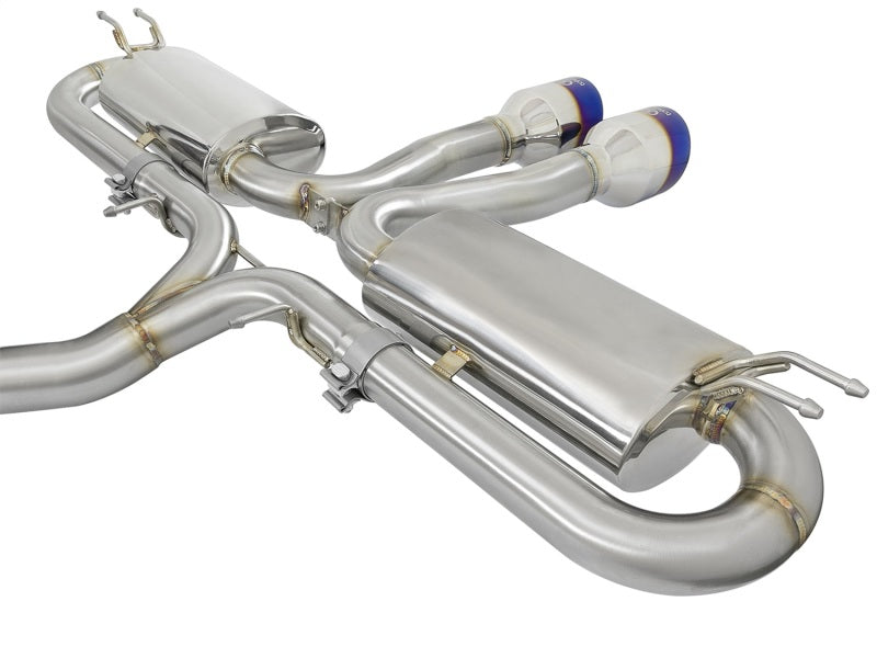 AFE 49-36621-L  3in 304 SS Cat-Back Exhaust System w/ Blue Tips 2017+ fits Hond