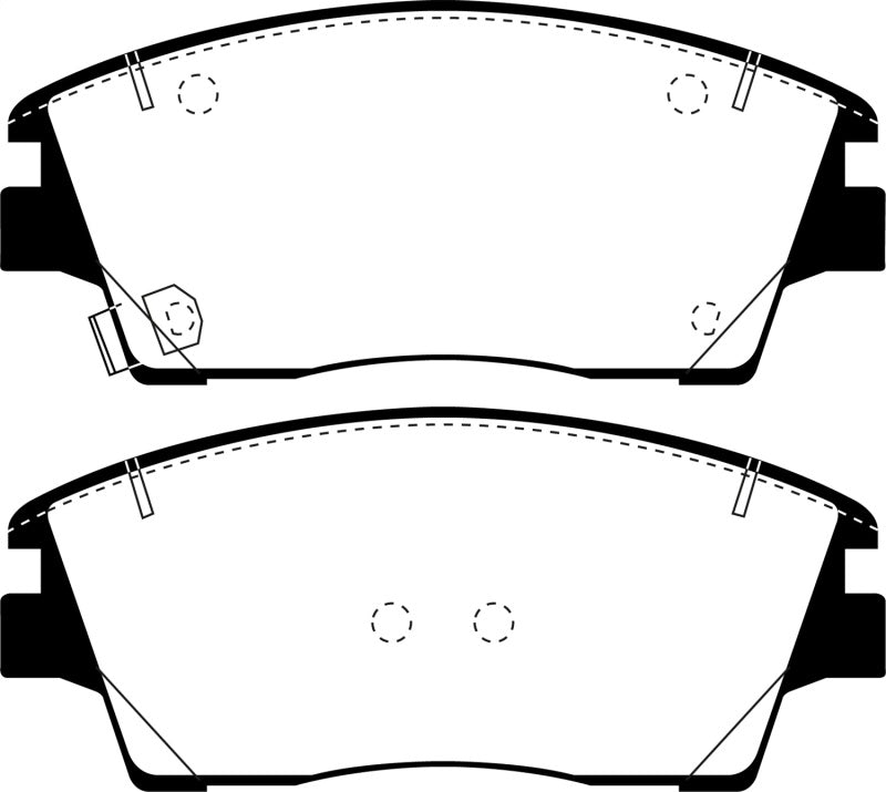 EBC DP23053 2017+ fits Hyundai Elantra 1.6L Turbo Greenstuff Front Brake Pads