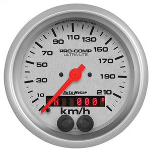 AutoMeter 4480-M Autometer Ultra-Lite 3-3/8in. 0-225KM/H (GPS) Speedometer Gauge