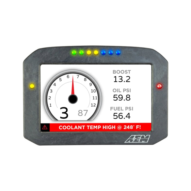 AEM 30-5700F CD-7 Carbon Flush Digital Dash Display