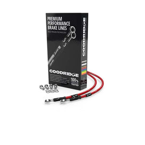 Goodridge MV1000-3FC-RD 2004 MV Augusta F4 1000S Red Front SS Brake Lines