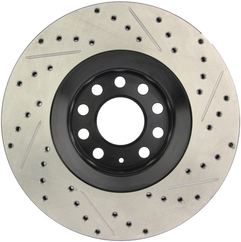 Stoptech 127.33096R 05-06 Audi A4 Quattro/ 02-04 A6 Quattro / 99-02 S4 Front Right Slotted & Drilled Rotor