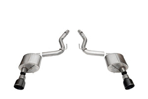 CORSA Performance 21252BLK Corsa 2024+ fits Ford Mustang GT Sport Axle-Back Dual Rear Exit with 4.5in Black PVD Pro-Series Tips