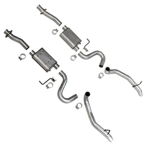 BBK  3002 Mustang GT Cat Back Kit Varitune Mufflers - Aluminized turn downs