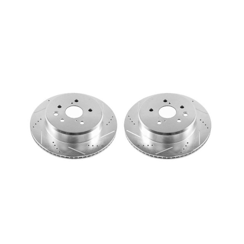PowerStop fits Lexus 16-17 GS200t Rear Evolution Drilled & Slotted Rotors - Pair
