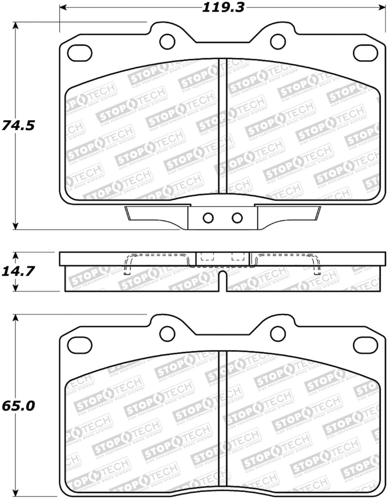 Stoptech 308.0531 Street Brake Pads - Front