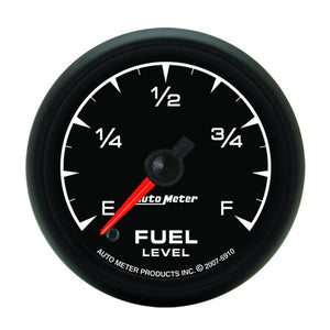 AutoMeter 5910 Autometer ES 2-1/16in 0-280 ohms Programmable Fuel Level Gauge