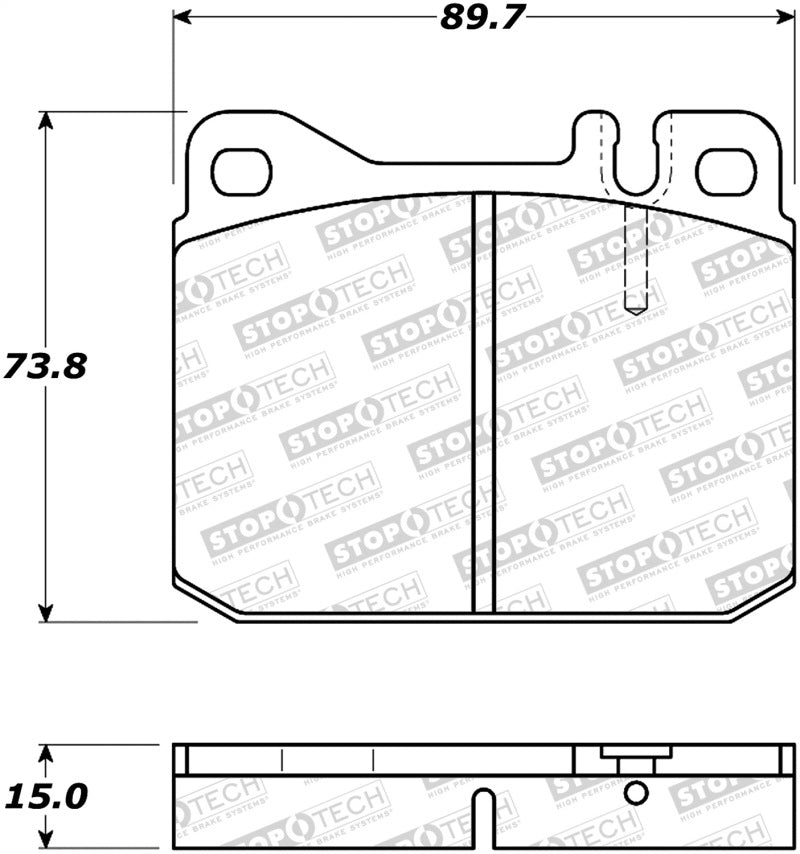 Stoptech 308.0145 Street Brake Pads