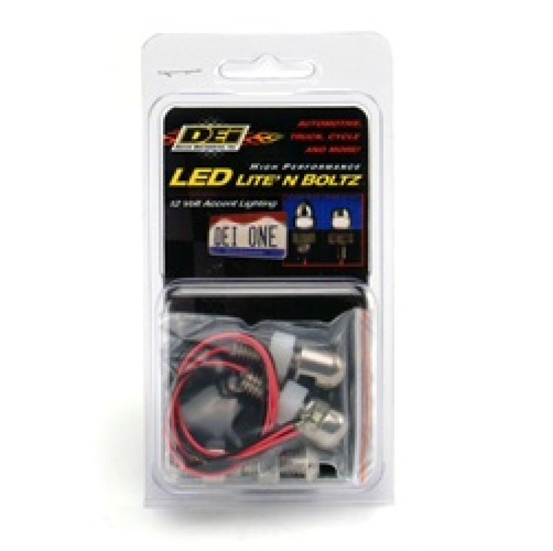 DEI  30301 LED LiteN Boltz License Plate Lighting Kit - Dome Head - 4pc - Satin