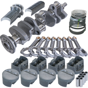 Eagle 62008030 fits Chevy 350 3.750in Crank 5.700in I-Beam Rods -5cc Flat Top 4.030in Pistons Rotating Assembly