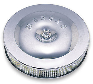 Moroso 66210 Race/Street Air Cleaner - 11-1/2in x 2-3/8in Filter - Steel - Chrom