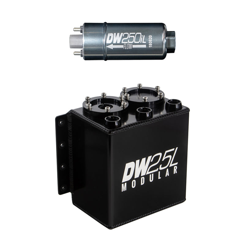 DeatschWerks 6-251-25ST 2.5L Modular Surge Tank (Incl. 1 DW250iL In-Line Fuel Pump)