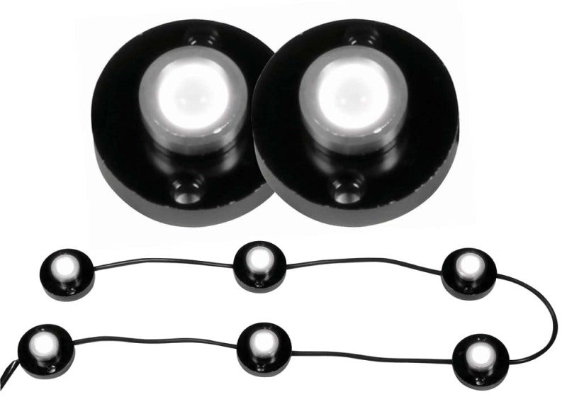 ANZO 861123 Bed Rail Lights Universal LED Heavy Duty 6 Pod LED Bed Rail/Rock Crawler Lighting