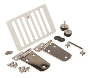 Kentrol 30504WHC 98-06 fits Jeep Wrangler TJ Hood Kit Without Hood Catch - Polished Silver