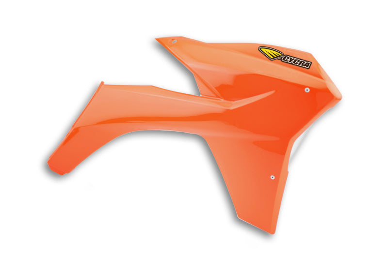 Cycra 1CYC-1896-22 11-13 fits KTM 125-500 SX/XC/SX-F/XC-F/XC-W/XCF-W/EXC-F Powerflow Radiator Shrouds - Orange