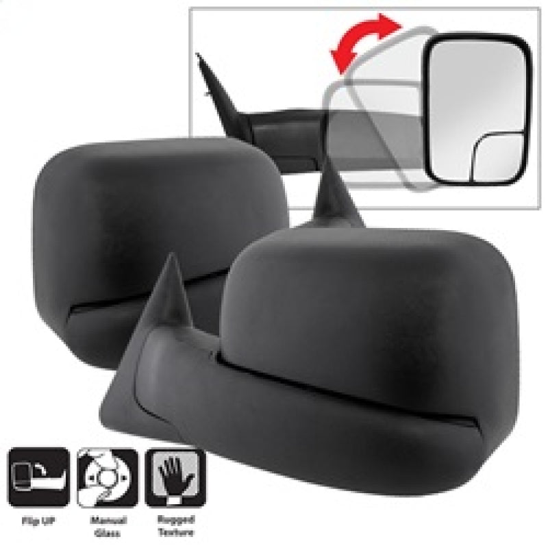9935749 Xtune fits Dodge 94-01 Ram L&R Manual Extendable Manual Adjust Mirror