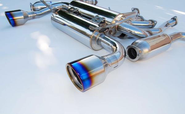 Invidia HS03IG3GID 03-08 fits Infiniti G35 Coupe Gemini Rolled Titanium Tip Cat-