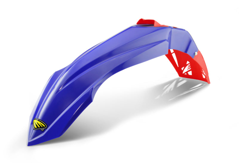 Cycra 1CYC-1461-62R 15-21 fits Yamaha YZ125 Cycralite Front Fender - Blue w/ Red Vent