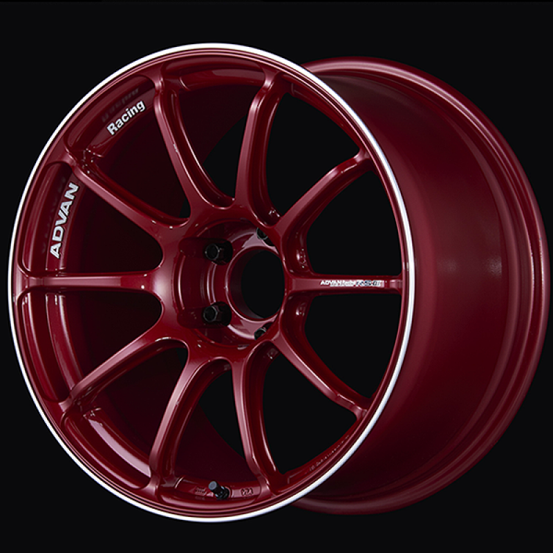 Advan YA38G45ECRR RSIII 18x8.0 / +45 Offset / 5x114.3 / 73mm Bore / Racing Candy Red and Ring