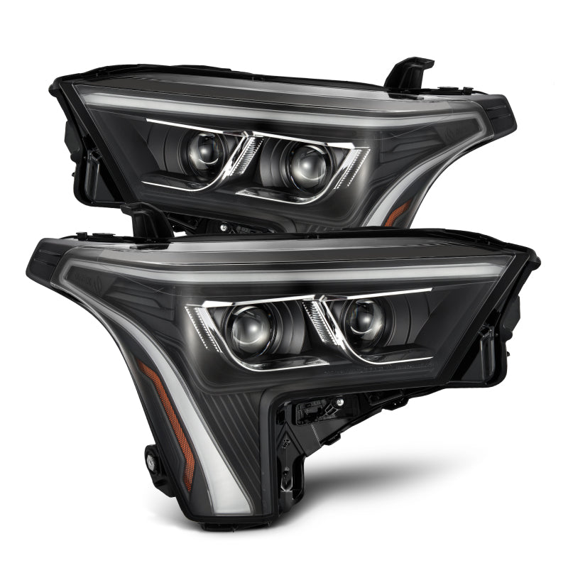 AlphaRex 880864 22-23 fits Toyota Tundra LUXX-Series Headlights Black w/White
