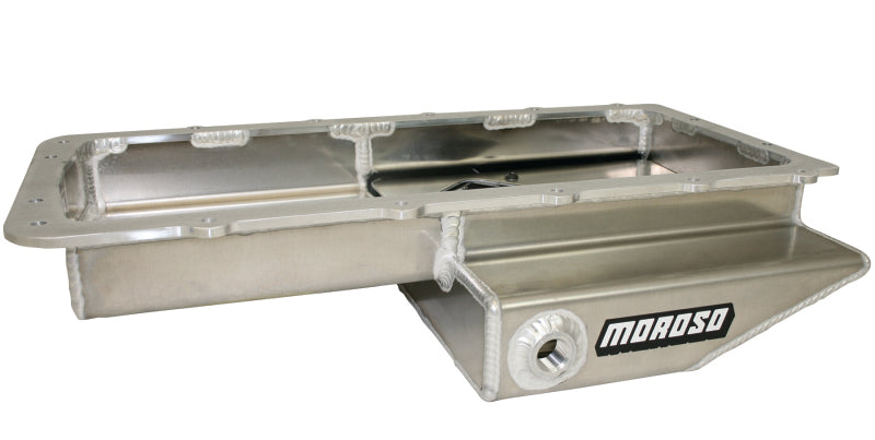 Moroso 20569 Ford 5.0 Coyote/fits Cobra (w/Rear Sump) Road Race Baffled Wet Sump 9.5qt 4.5in Aluminum Oil Pan