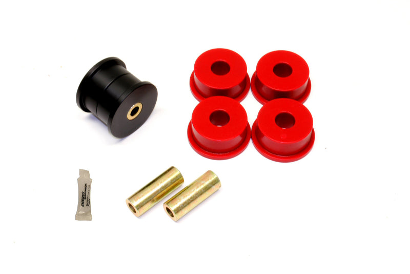 BMR BK046 5th Gen Camaro Differential Mount Bushing Kit (Poly/Delrin Combo) - Black/Red